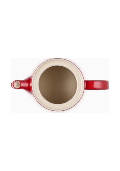 Le Creuset 4 Fincan Kapasite Şık Tasarım Büyük Seramik Demlik Kırmızı
