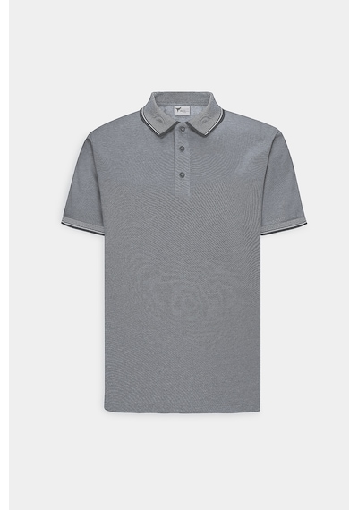 Ac&Co / Altınyıldız Classics 4A4820200047Syh3XL Düğmeli Polo Yaka Cepsiz Slim Fit Erkek Tişört Siyah