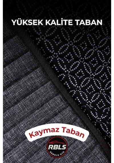 Keten Cepli &terletmez Oto Koltuk Minder Seti -koltuk Koruma Kılıfı-ön Ve Arka Koltuk Tam Set Füme