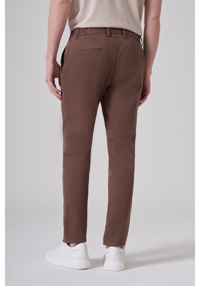 Morven Erkek Vizon Pamuk Trend Slim Fit Chino Pantolon 26ks003008405 Vizon