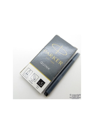Parker Quink Siyah Dolma Kalem Kartuşu 5'Li Paket