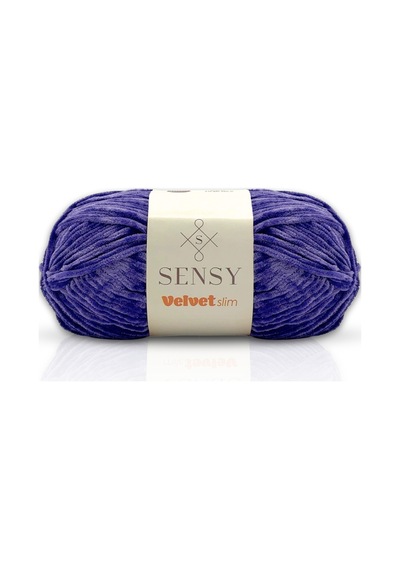 Sensy Velvet Slim El Örgü Ipi Battaniye Ipi Kazak Ipi Bebek Battaniye Ipi Kadife Ip Amigurumi Ip Mor
