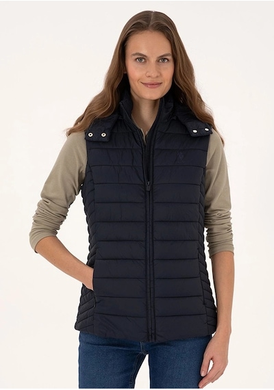 Us Polo Assn Kadın Lacivert Basic Yelek Vr033lacivert