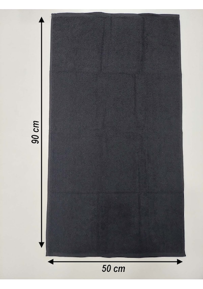 12'li Siyah Kuaför Berber Havlusu 50 x 90 CM Profesyonel Saç Havlusu Ekonomik Set