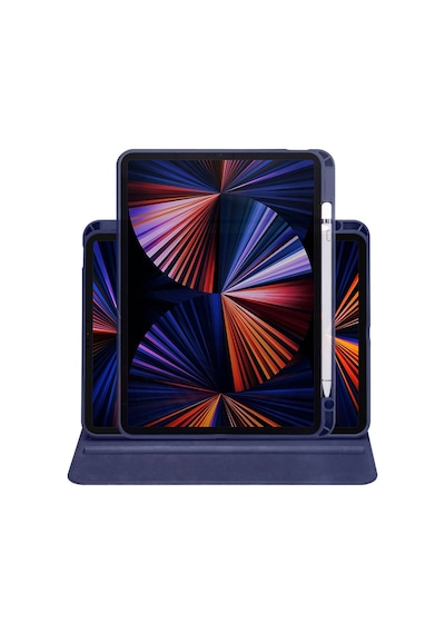 Apple Uyumlu iPad 10.9 2022 10.nesil Termik Kalem Bölmeli Dönebilen Kılıf Kılıf