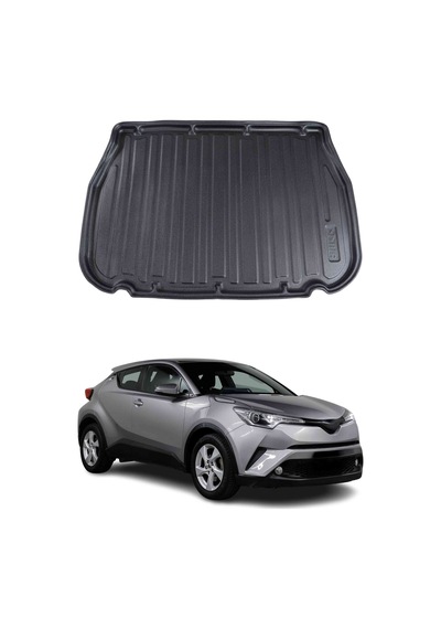 Toyota C-hr 2016+ Uyumlu Araca Özel Kauçuk Tpe Bagaj Havuzu Siyah Stepneli Model İçin