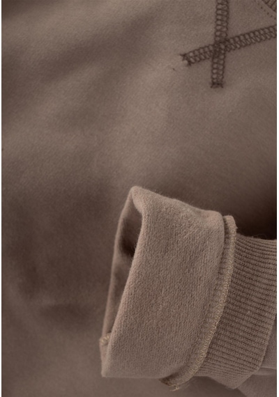 Cigit Basic Karyoka Detaylı Sweatshirt Takım 3-8 Yaş Vizon Vizon