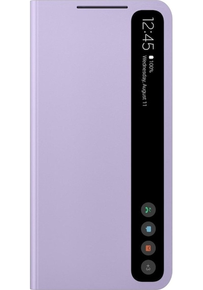 Galaxy S21 Fe İle Uyumlu Smart Clear View Kılıf-mor Ef-zg990cvegtr