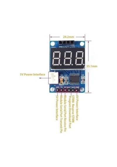 Hc-sr04 Ultrasonik Sensör Mesafe Ölçüm Modülü