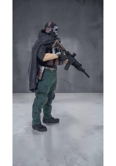 Ghost Call Of Duty Figür - 15 Cm Özel Tasarım Koleksiyonluk
