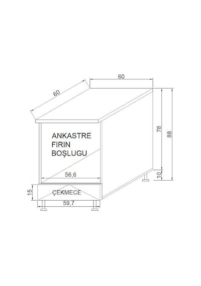 Ankastre Ocak Dolabı Ankastre Ocak Dolabı