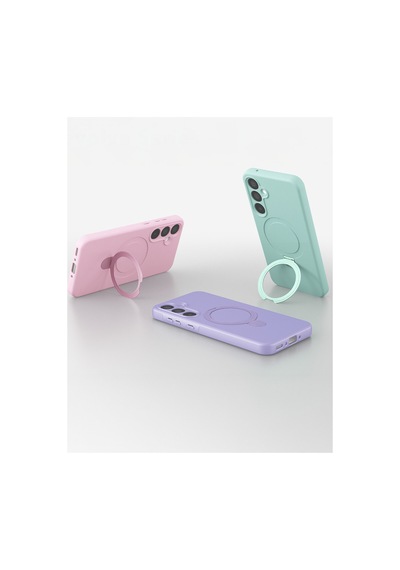 Samsung Uyumlu Galaxy A16 5g Regal Magsafe Standlı Kapak - Derin Mor Renk Renk