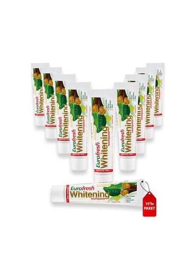 Farmasi Euro Fresh Whitening Aloe Veralı Beyazlatıcı Diş Macunu 10 x 50 G
