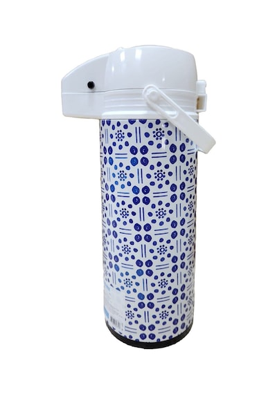 Bestchoice Pompalı Termos 1.9 Lt Mavi - Beyaz
