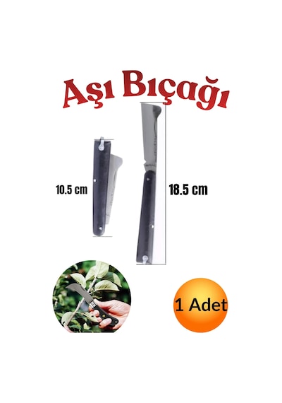 Profesyonel Çelik Aşı Bıçağı Düz Uçlu Katlanabilir Keskin Bağ Ağaç Bahçe Budama Çakısı Plastik Saplı 220mm Çelik Aşı Çakısı Meyve Ağacı Dal Budama Makası Testeresi Aşılama Bıçakları Çakıları