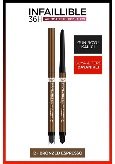 Infaillible Göz Kalemi - 12 Bronzed Espresso Çok Renkli