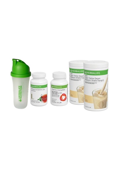 Herbalife 2 Ad Vanilyalı Shake 100gr Klasik Çay Thermocomplate Yağ Yakan Set 2