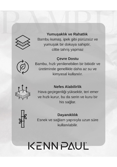 Kennpaul Bambu Uzun Paçalı Sporcu Boxer Lacivert Nefes Alır, Konforlu Lacivert