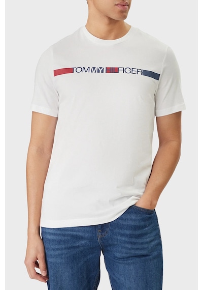 Tommy Hilfiger Erkek T Shirt Mw0mw42368 Ybr Beyaz