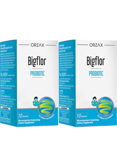 Orzax Bigflor Probiyotik 2 x 10 Kapsül