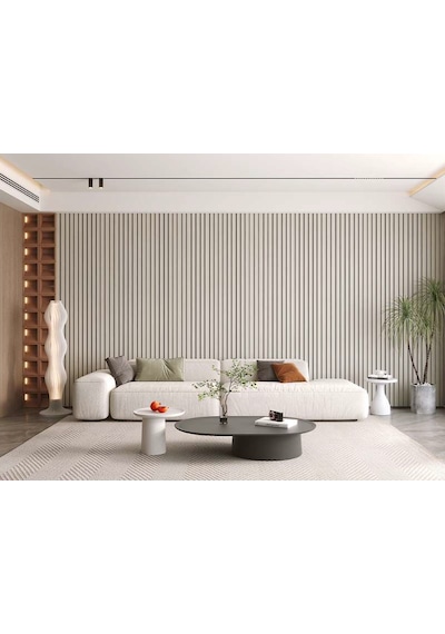 Brano Kendinden Yapışkanlı Duvar Lambiri 40 Cm X 280 Cm Krem