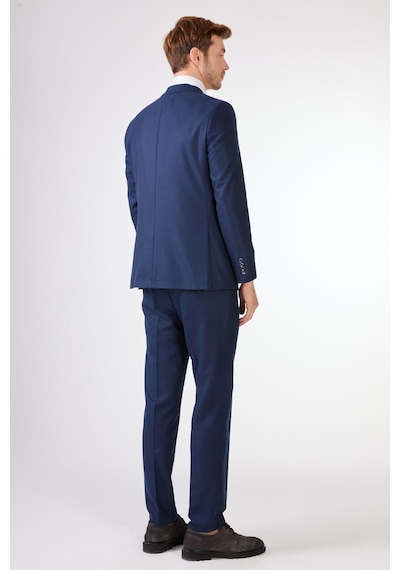 Dufy Lacivert Örgü Desen Slim Fit Casual Takım Elbise Lacivert Dufy Lacivert Örgü Desen Slim Fit Casual Takım Elbise Lacivert