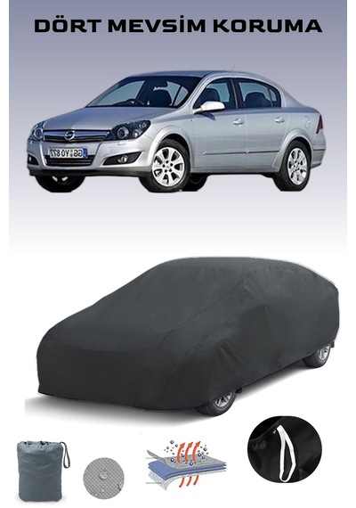 Siyah Opel Astra Sedan Araba Brandası, Oto Örtüsü, Araba Çadırı Siyah