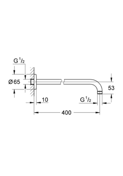 Grohe 27851000 New Tempesta Classıc Duş Başlığı Kolu 400 Mm Krom