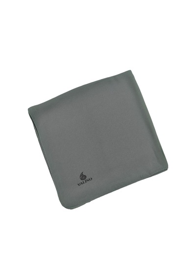 Mim Eşarp Mısırlı Eşarpları Queen Krep Düz Renk Eşarp 110x110 Cm Gümüş