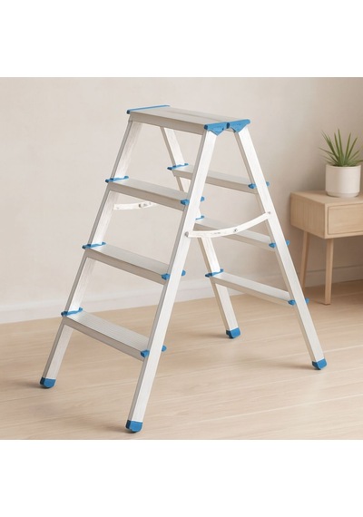 Alüminyum Çift Basamaklı Merdiven 92 Cm 4+4