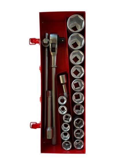 21 Parça 3/4" 6 Köşe Ağır Hizmet Lokma Takımı