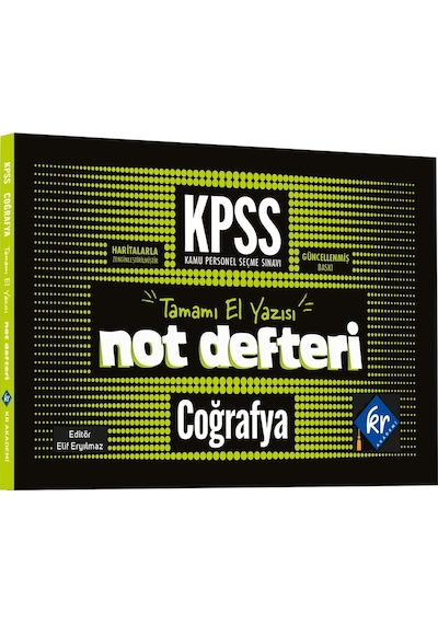 2026 Önlisans- Lise KPSS Coğrafya Konu Anlatımlı Not Defteri KR Akademi Yayınları