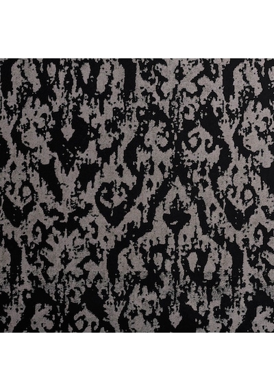 Siyah Beyaz Modern Damask Desenli Dijital Baskılı Süet Kumaş
