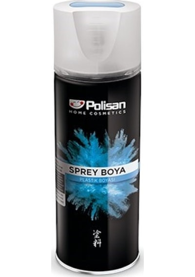 Polisan Sprey Plastik Yüzey Boyası 400 Ml Mat Siyah Ral 9004