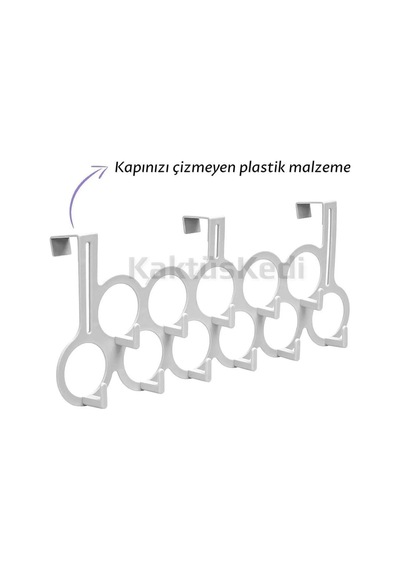 Mithra Life Kapı Arkası Beyaz Kıyafet Takı Anahtar Askısı Mıt1154