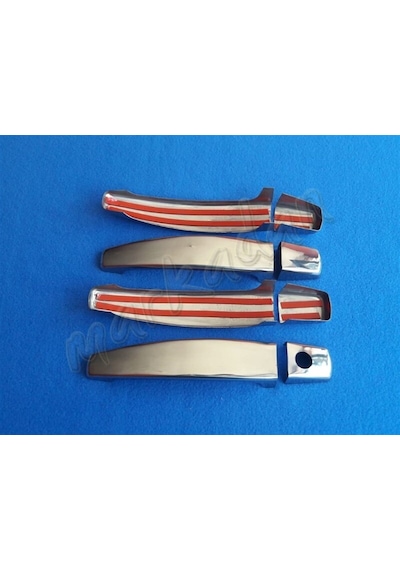 Opel Vectra C Krom Kapı Kolu 2002-2009 4 Kapı Paslanmaz Çelik