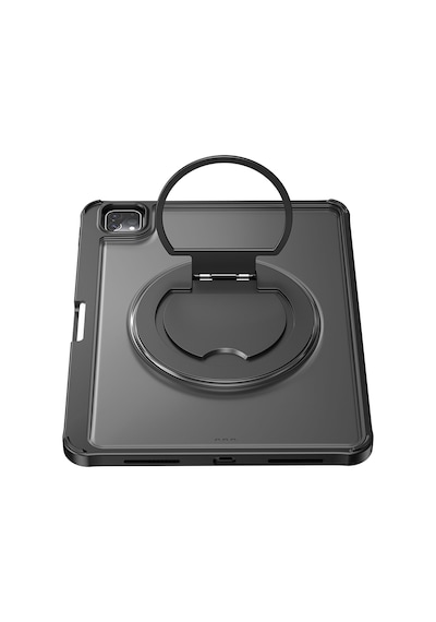 Apple Uyumlu iPad  Pro 13 2024 Wiwu Mk-007 Combo Pro Kalem Bölmeli Klavyeli Standlı Kılıf Siyah Klavyeli Kılıf