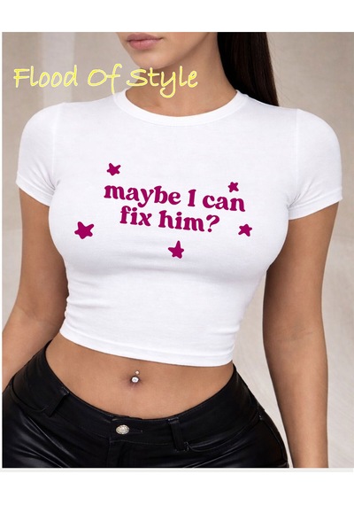 Flood Of Style Beyaz Babby Tee Fixhim Özel Tasarım