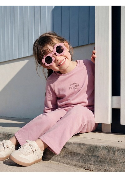 LC Waikiki Lcw Kids Lila Baskılı Kız Çocuk Soft Touch Sweatshirt Ve Pantolon Dull Lılac LC Waikiki Lcw Kids Lila Baskılı Kız Çocuk Soft Touch Sweatshirt Ve Pantolon Dull Lılac