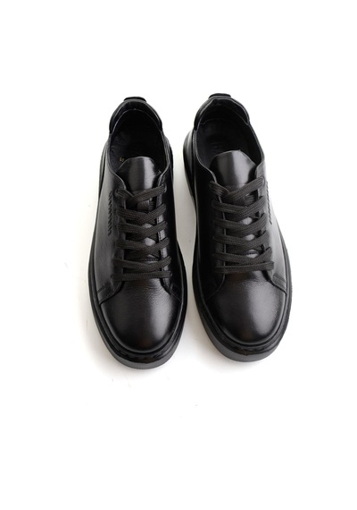 Bambi Siyah Napa Hakiki Deri Erkek Sneaker E01803402443
