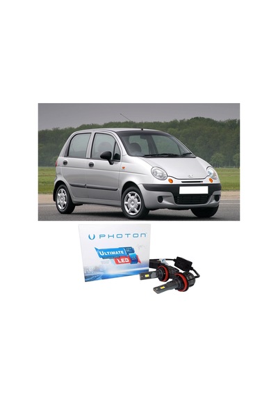 Daewo Matiz Led Xenon Uzun + Kısa Far Ampulü H4 Ultimate Yeni Seri Beyaz