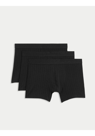 Marks & Spencer 3'lü Supima Trunk Seti T14005318a Siyah