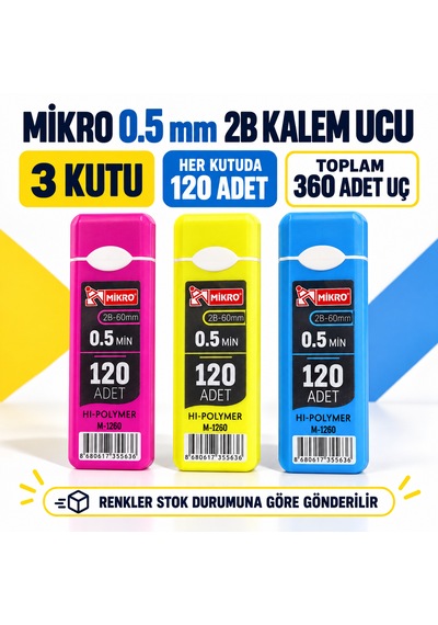 Mikro Kalem Ucu 0.5mm 60mm 3 Tüp