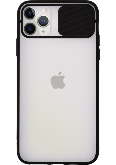 Apple Uyumlu  iPhone 11 Promax Kapak Lensi Açılır Kapanır Kamera Korumalı Silikon Kılıf
