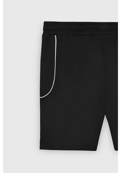 Ac&Co / Altınyıldız Classics Erkek Sıyah Standart Fit Normal Kesim Rahat Örme Şort Siyah