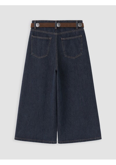 Lcw Jeans İndigo Beli Kemerli Kadın Jean Pantolon
