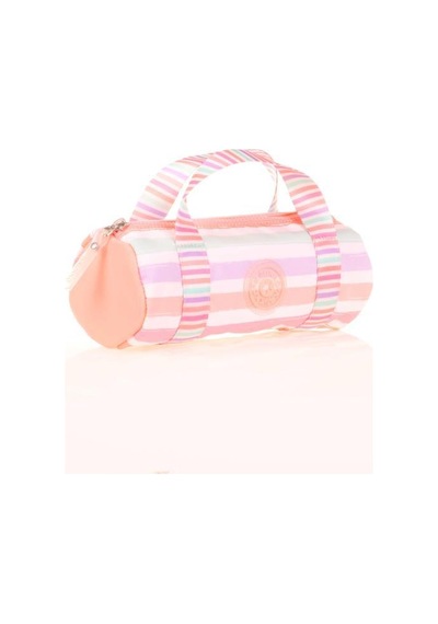Kaukko Travel Double Stripe Kalem Çantası Salmon K2599