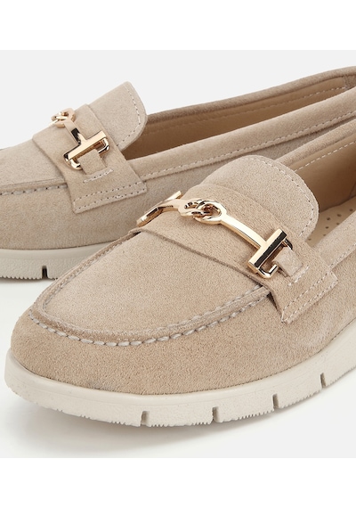Hotiç Kadın Süet Deri Bej Yumuşak Tabanlı Tokalı Günlük Loafer 01ayh320570a310 01ayh320570a310 Bej