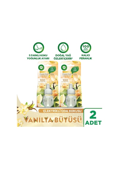 Air Wick Elektrikli Oda Kokusu Yedek Şişe Vanilya Büyüsü 2'li