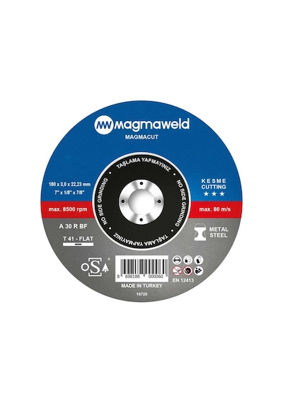 Magmaweld Magmacut Kesme Taşı Düz 180x3.0x22 MM-813m118031-nk